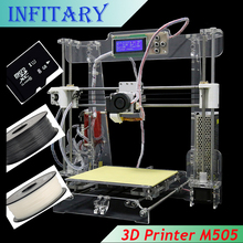 Updated Big size 220*220*240mm High Quality Precision Reprap Prusa i3 DIY 3d Printer kit with 2 Rolls Filament 8GB SD card & LCD