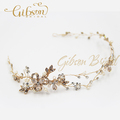 Free Shipping Gold Rhinstone And Crystal Bridal Headpiece Wedding Accessories