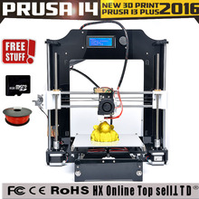 201 Upgraded Full Acrylic Quality High Precision Reprap Prusa i3 DIY 3d Printer Kit with 2 KG Filament +8GB SD card for Free