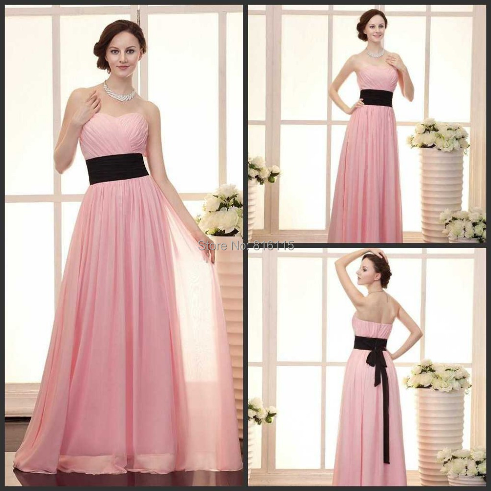 Popular Black and Hot Pink Bridesmaid Dress-Buy Cheap Black and ...