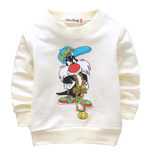 2016 Spring cotton cute cartoon 4 colors long-sleeved children t shirt 0-3 year baby t-shirts for boys girls