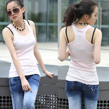 Racerback shape Casual tight tanks Women Sleeveless Tank Tops modal cotton no Sleeve T-Shirt Vest undershirt custom image print