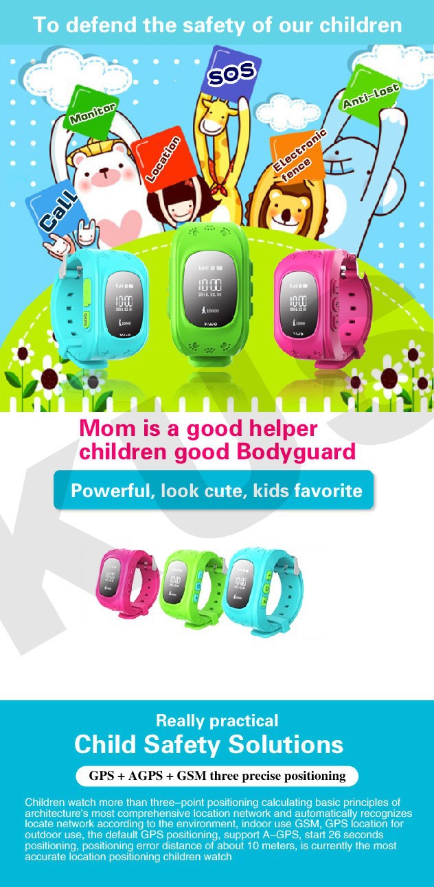 Smart Anti Lost Watch Wistwatch SOS Call Location Finder Locator Tracker for Kid Child Children Old GPS Monitor Bracelet Gift 4