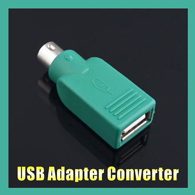 Converter For PC Notebook Computer USB Port To PS2 Mouse Keyboard Adapter HG Free Shipping
