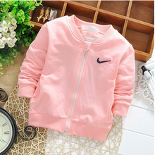 free shipping 2015 Spring Cotton Knitting Boys Girls Jackets Cardigan baby kids Coat Children clothing Outwear Coats