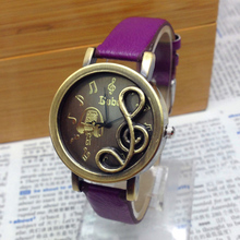 Relogio Feminino Sheet music pattern Quartz Watch women watches fashion Multi color wristwatches relojes mujer 2015