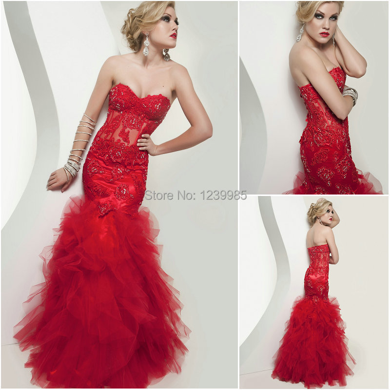 Compare Prices on Sexy Backless Prom Dresses Red Mermaid- Online ...