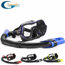 free High Quality Glass Diving Mask And Snorkel Set can scuba Diving Goggles and a breathing tube adult
