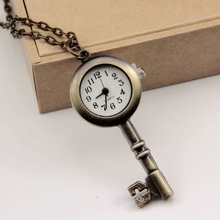 LS4G 2015 New Lover Chic Key Love Classic Fashion Quartz Pocket Watch Pendant Necklace Gift