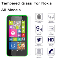 0.3mm Slim Tempered Glass Clear Front Screen Protector For Nokia Lumia 535 640 1320 530 630 830 1520 930 guard pelicula de vidro