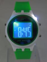 wholesale practical carry a small flashlight for lighting torches LED watches luminous ultra thin watch freeshipping