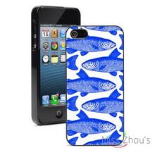 Blue Fish Fishing Fisher Protector back skins mobile cellphone cases for iphone 4/4s 5/5s 5c SE 6/6s plus ipod touch 4/5/6