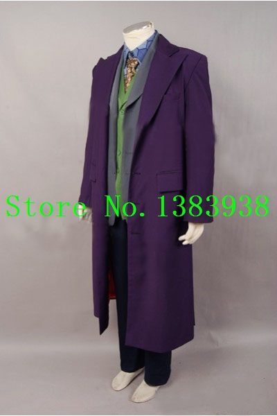 purple joker trench coat