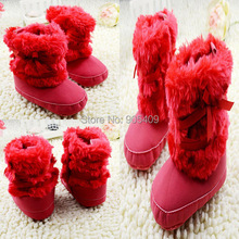 0 18M Fashion Winter Newborn Baby Shoes Pink White Red Khaki First Walkers Snow shoes