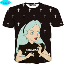 11-19 Years children kids boys girls t shirts new cartoon girls 3D printed kids short sleeve t shirts free shipping DT11