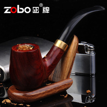 ZOBO authentic wood Smoking Pipes Only to supply high end men s Ebony tobacco pipe Ben