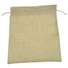 Wholesale faux jute burlap hessian Drawstring sack bags for jewelry gift storage packaging bags 10000pcs