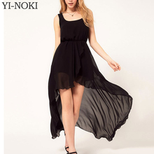 Chiffon Black Dovetail Mixi Dress