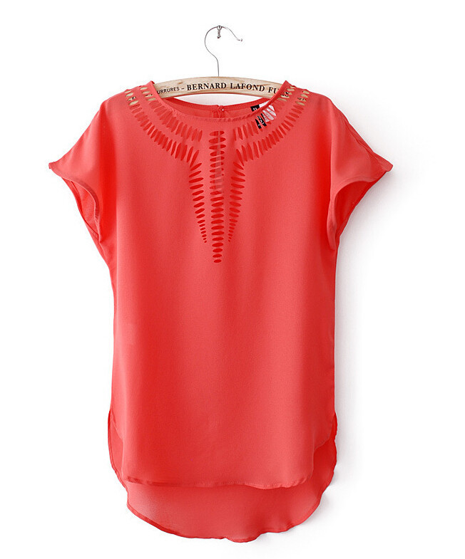 2015 Summer Sexy Women Tops Tees Loose women blouse shirts Chiffon Blouses Plus Size Female Shirts blusas (25)
