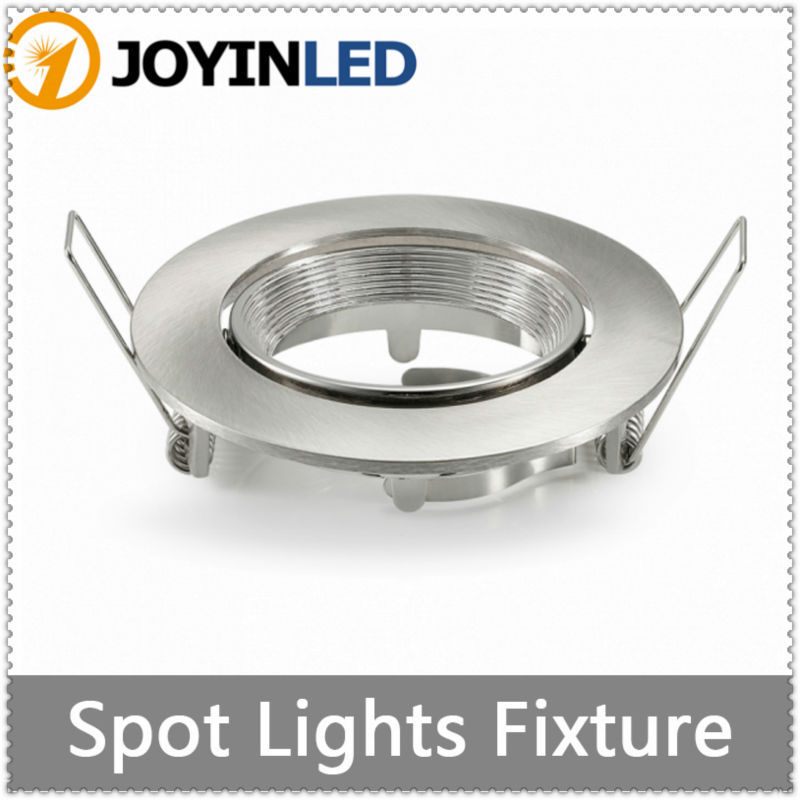 ROUND grille lamps MR16 GU10 Halogen bulb light fitting kits white aluminum led ceiling lamp holders