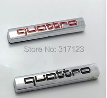 30pieces/lot ABS quattro emblem badge for Audi