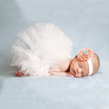 Baby Girls Knitted Crochet Photography Prop Outfits Baby Girl Dress Newborn Tutu Clothes 1 Year Girl Birthday Tutu Dress