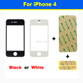 High Quality BLACK WHITE for iPhone 4 LCD Touch Screen Digitizer Front Outer Phone Glass Lens