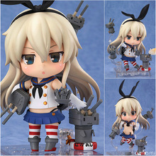 Hotsell 10 cm anime japonés figuras Nendoroid Kantai colección #371 isla de viento muñeca de colección modelo de juguete adulto