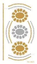Silver hot stamping waterproof tattoos tattoo stickers HC-5025