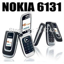 Fast shipping Brand Original  Nokia 6131 black color  flip unlocked cell phone GSM Russia keyboard