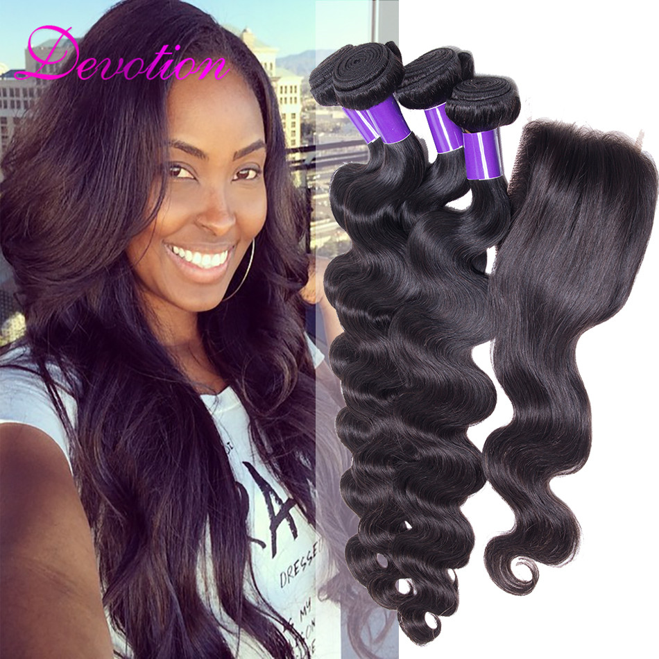 Peruvian Virgin Hair With Closure ms lula Hair With Closure and Bundles 3 Pcs Peruvian Virgin Hair Body Wave with Lace Closure