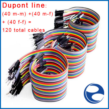 Бесплатная доставка Дюпон линия 120 шт. 20 см между мужчинами + мужской для женщин и женщины к женщине перемычку Dupont кабеля для arduino