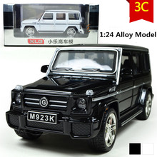 Mercedes G55 автомобиль модель, 1:24 весы сплав задерживать автомобили, Литье под давлением внедорожник, Мигающий мальчик, Девочки игрушки
