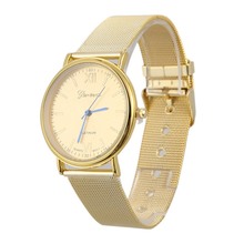 New Gold Silver Luxury Stainless Steel Watch Analog Quartz Watches Women Men Business Watch Relogios Femininos