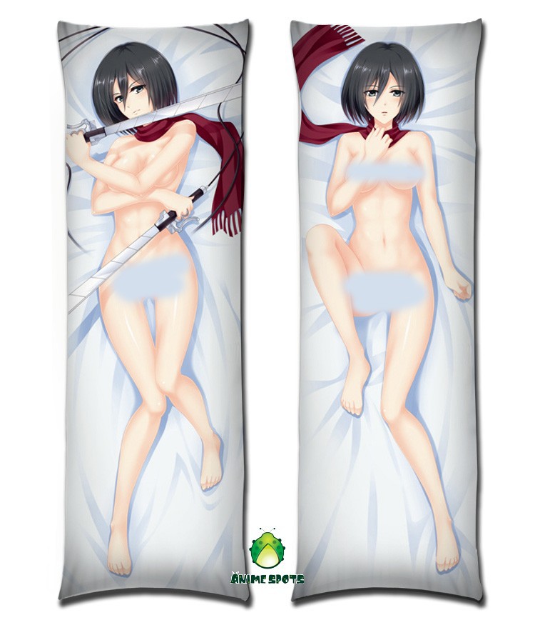 Free Shipping Anime Dakimakura hugging pillow case custom made of Mikasa Ac...