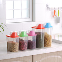 1.9L 2.5L Plastic Mason Jar Kitchen Accessories Food Container Spice Storage Jars Colorful Mason Jar Lids Food Dispenser Jars