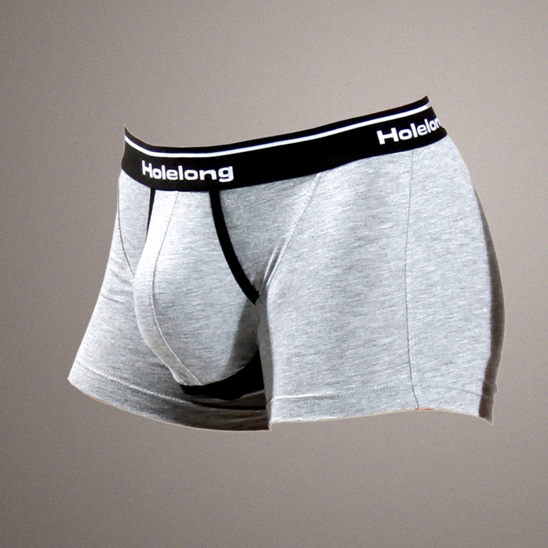 Free shipping Men Boxer Briefs Contour pouch Breathable Students