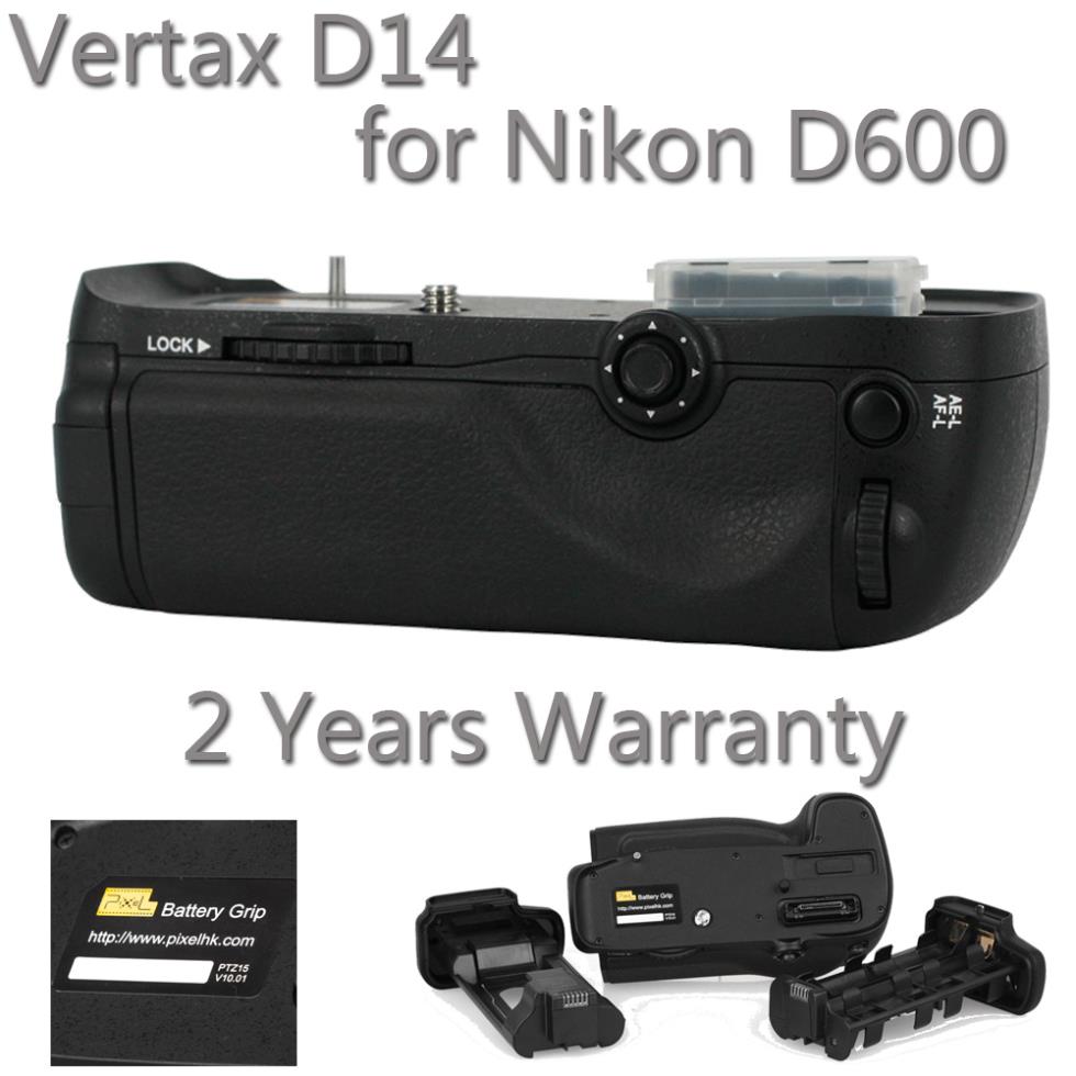 Pixel Vertax D14  Battery Grip For Nikon D600 MB-D14+2 Years Warranty