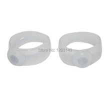 Health Care 20pcs lot Slimming Silicon Foot Massage Magnetic Toe Ring Fat Weight Lose With Free