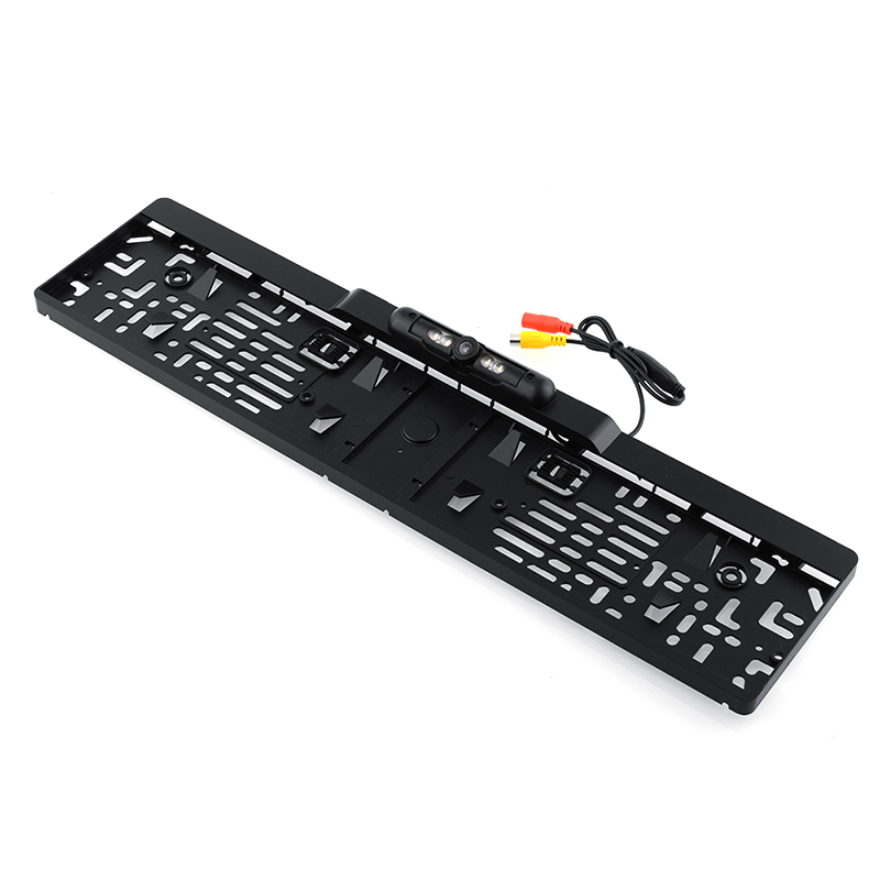 Auto Parktronic EU Car License Plate Frame Rear View Camera HD Night Vision Rear View Camera Reverse Rear Camera With 4 IR Light