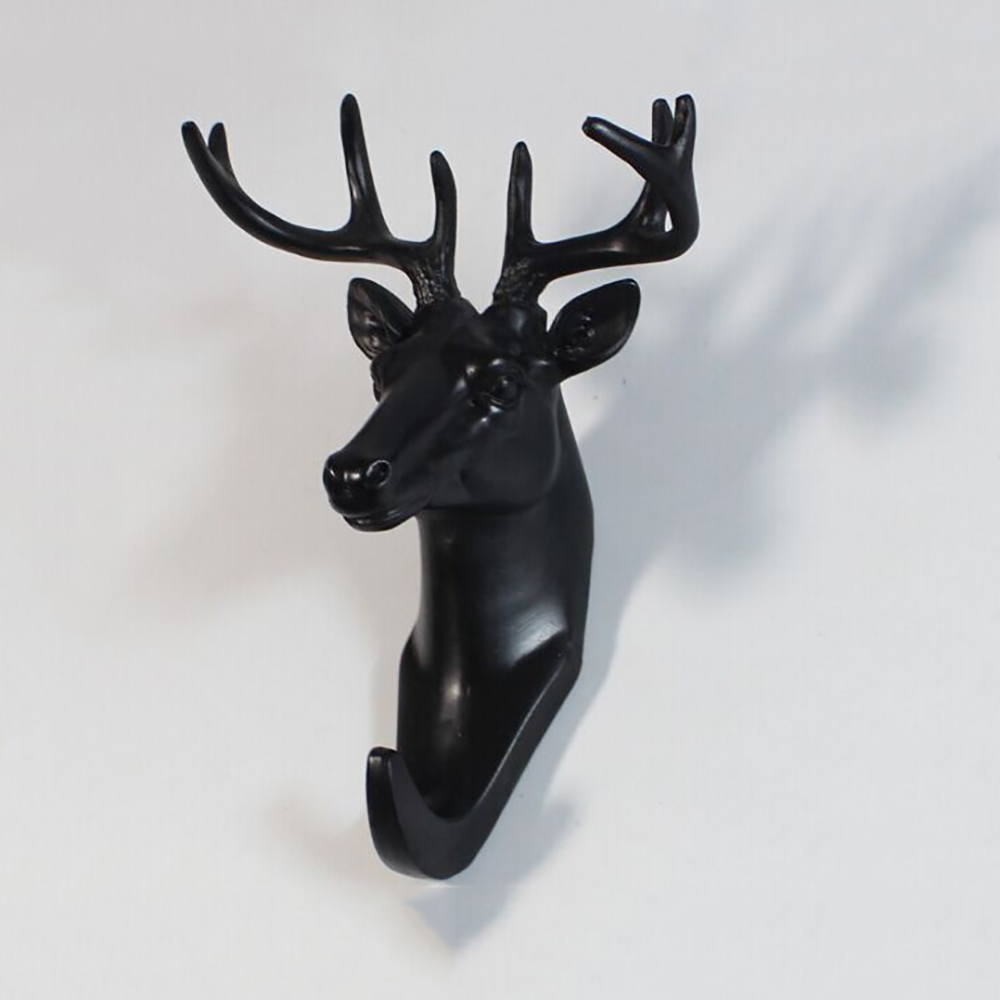 Aliexpress.com: koop herten hoofd muur decor haak zwarte kleur jas ...
