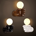 Art resin fist wall lamp retro loft cafe restaurant bar club lamp pub office study balcony