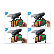 New Arrival Roswheel Outdoor Cycling Mountain Bike Bicycle Saddle Bag Back Seat Tail Pouch Package Black