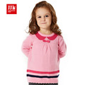 baby girls dress winter 2015 brand sweater dress children clothing long sleeve with bow kids clothes