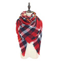 Winter luxury Brand Plaid Cashmere Scarf Women Oversized Blanket Scarf Wrap long Wool Scarf Women Pashmina