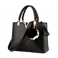 Ball Ornamet Women Occident Style Simple Handbag Designer Shoulder Bag Ladies All match Casual PU Crossbody