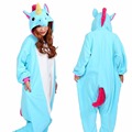 Free shipping Wholesale Adult Flannel Hoodie Pony Unicorn Unisex Men Women Pajamas Costume Cosplay Animal Onesies