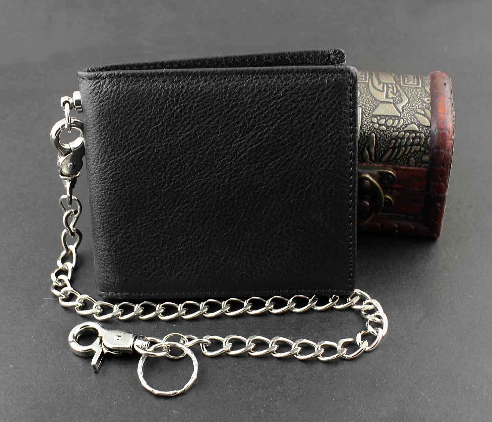 Mens Stud Alligator Style Punk Biker Wallet With A Long Chain Hip Hop Cool Purse-in Wallets from ...
