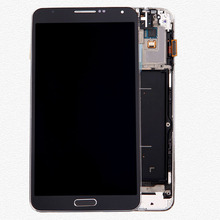 New Lcd For Samsung For Galaxy Note 3 N9000 N9005 N900A N900T LCD Screen Digitizer +Frame assembly Gray or white color Free