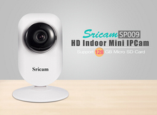 Sricam SP009B Беспроводной 720 P HD Крытый Мини Ip-камера с ИК-CUT Видеонаблюдения ONVIF P2P Ip-камера